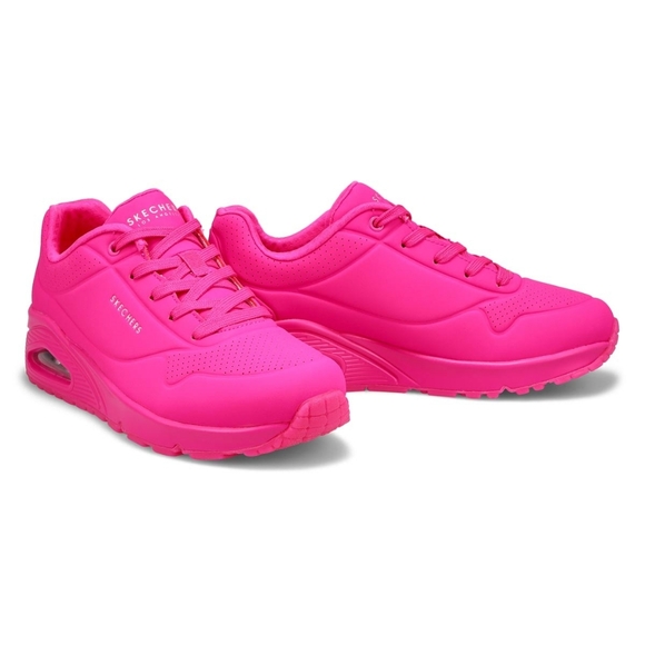 Skechers LA Air Cooled Memory Foam Sneakers Hot Pink Size 8.5 - Picture 1 of 8